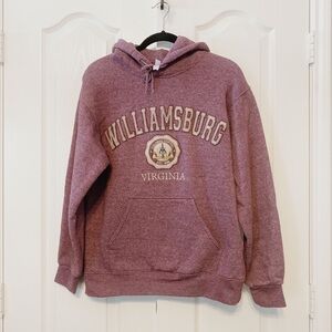 Williamsburg Virginia Sweatshirt Hoodie Size Small Marrom Purple Color